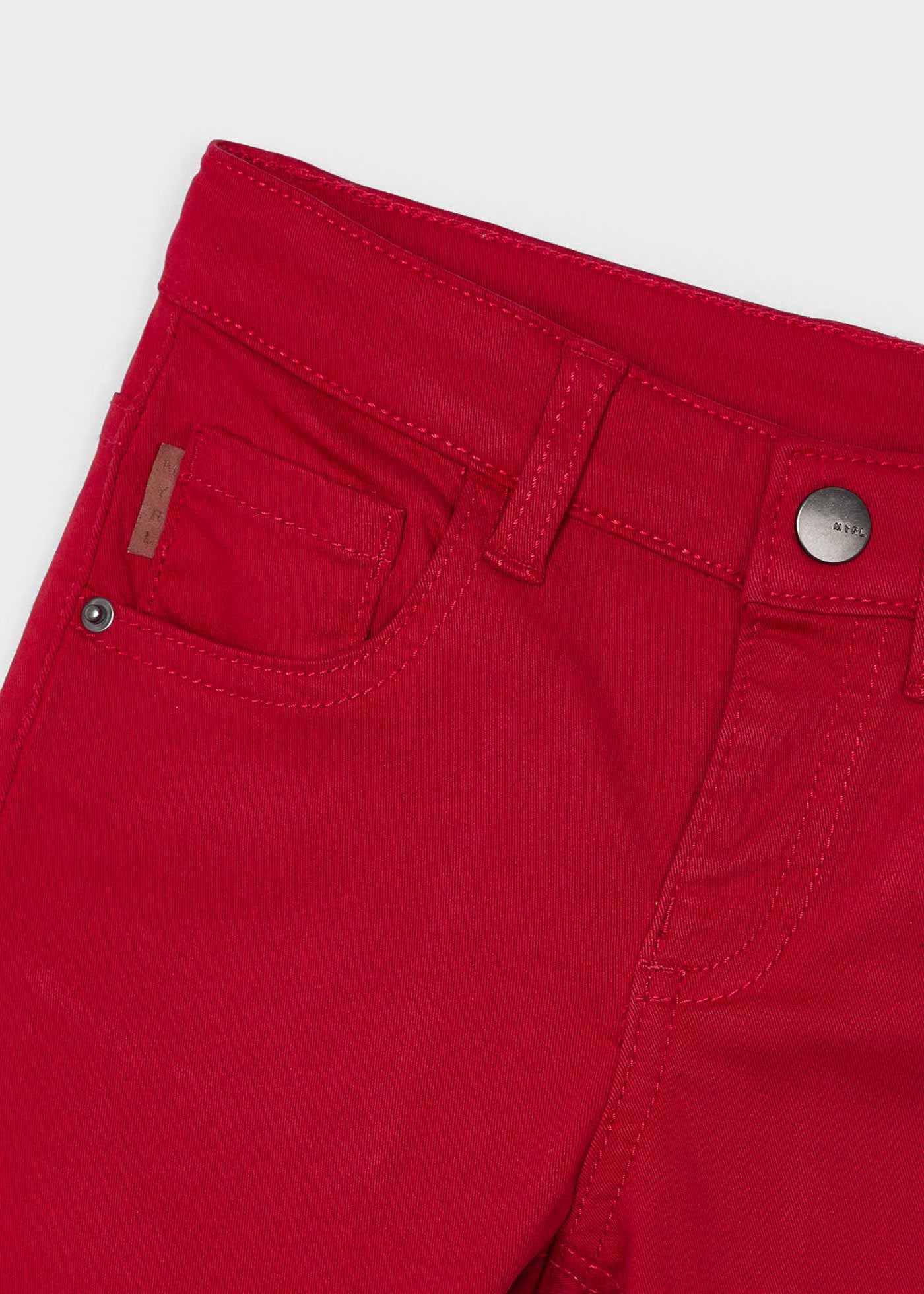 Pantalón rojo básico para mini niño