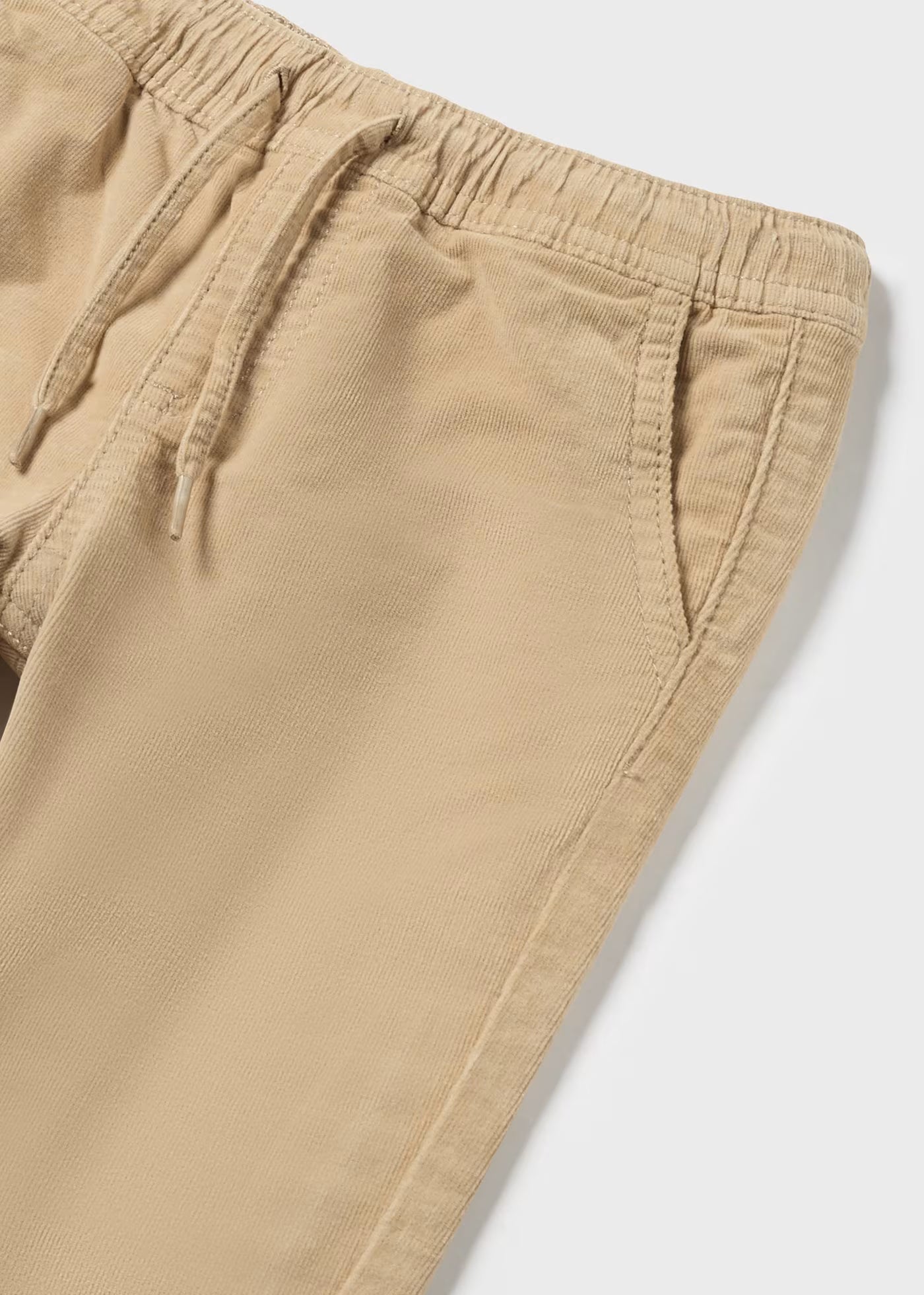 Pantalón micropana forrado caqui para bebé niño