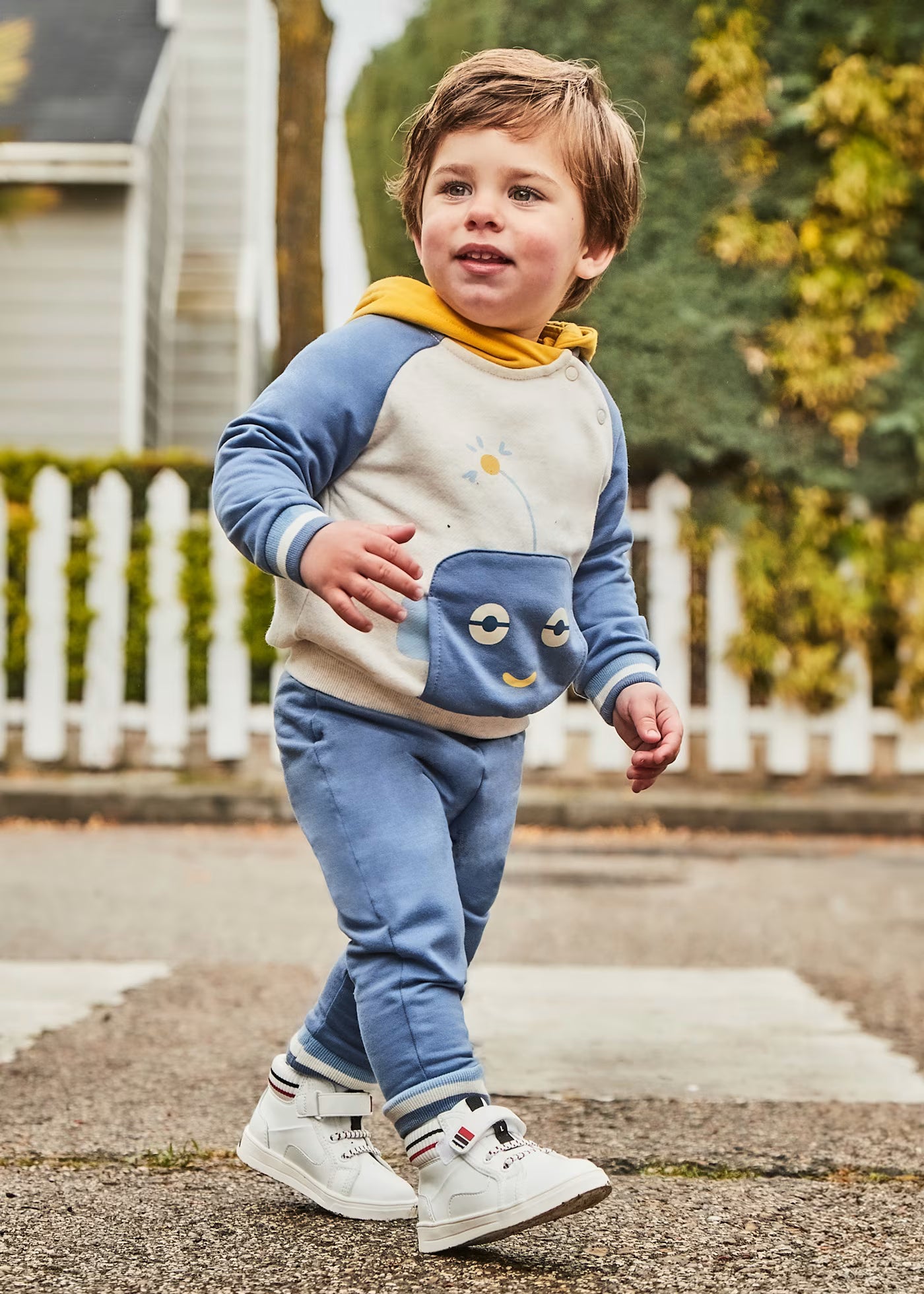 Conjunto de pants 3 piezas robot para bebé niño