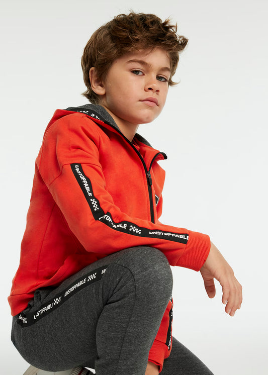 Conjunto de pants chandal rojo para niño jr