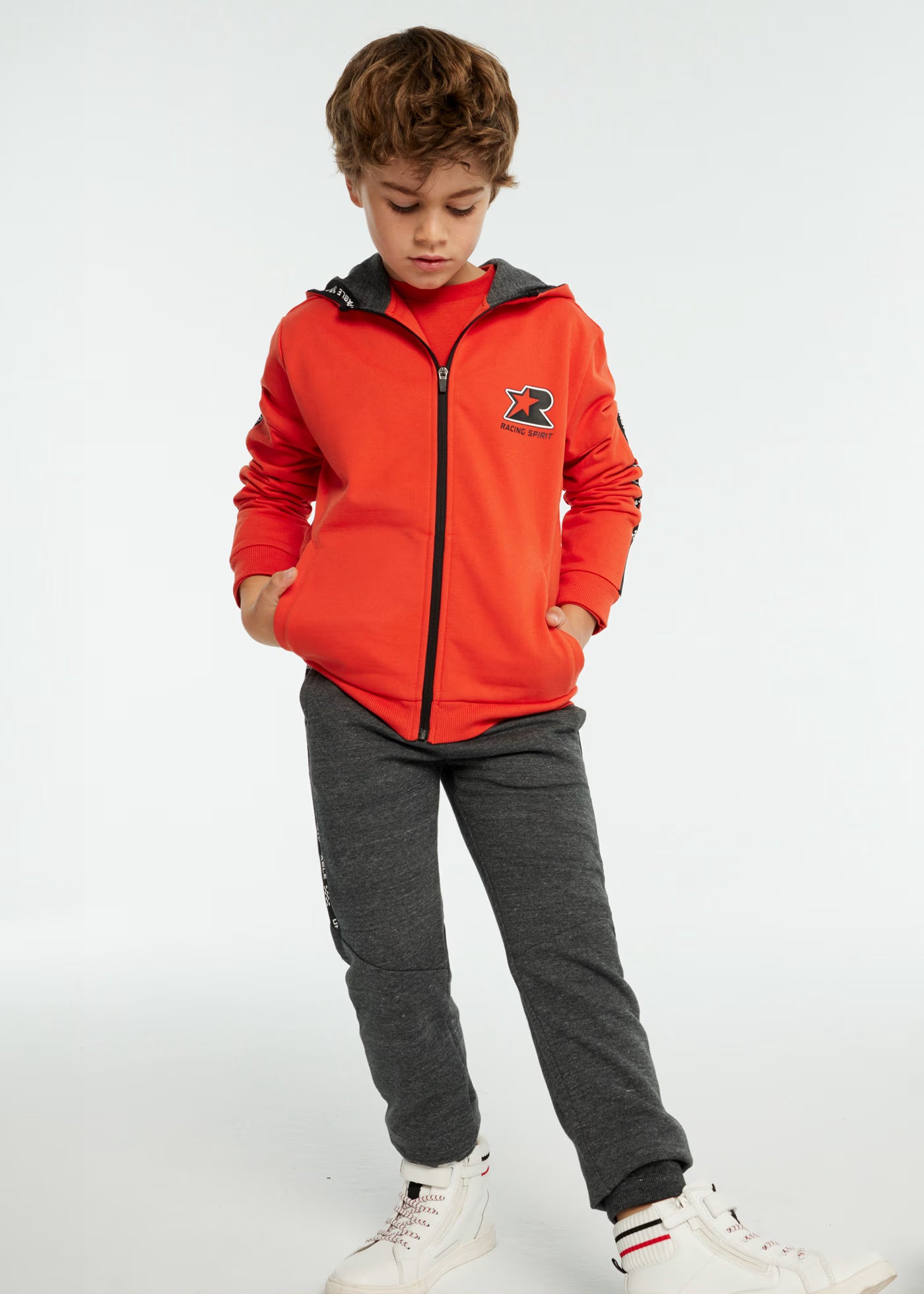 Conjunto de pants chandal rojo para niño jr