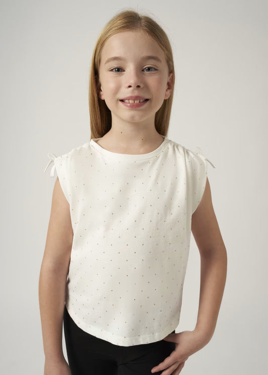 Blusa tirantes topos niña jr