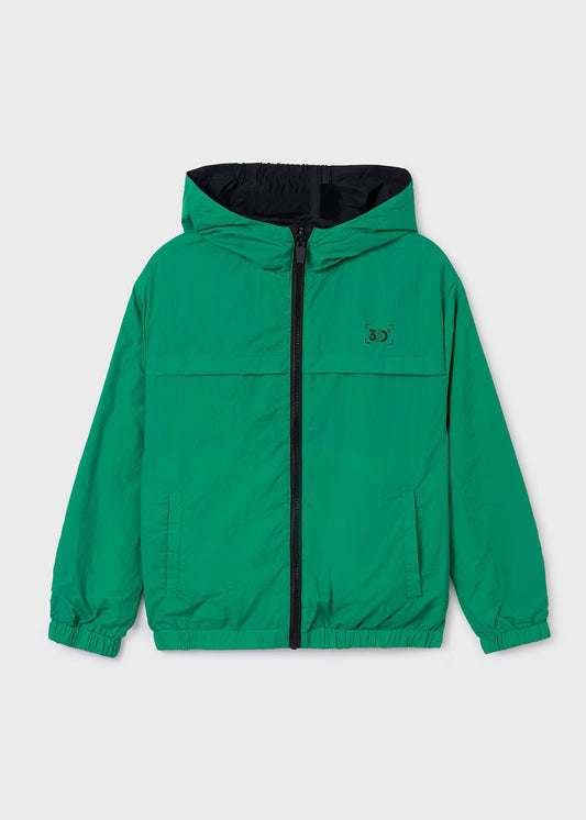 Impermeable reversible verde/negro niño jr