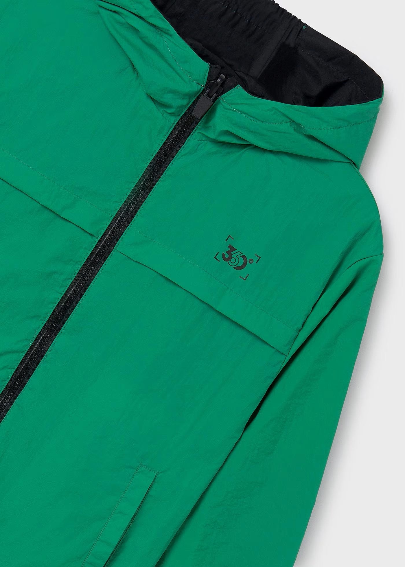 Impermeable reversible verde/negro niño jr