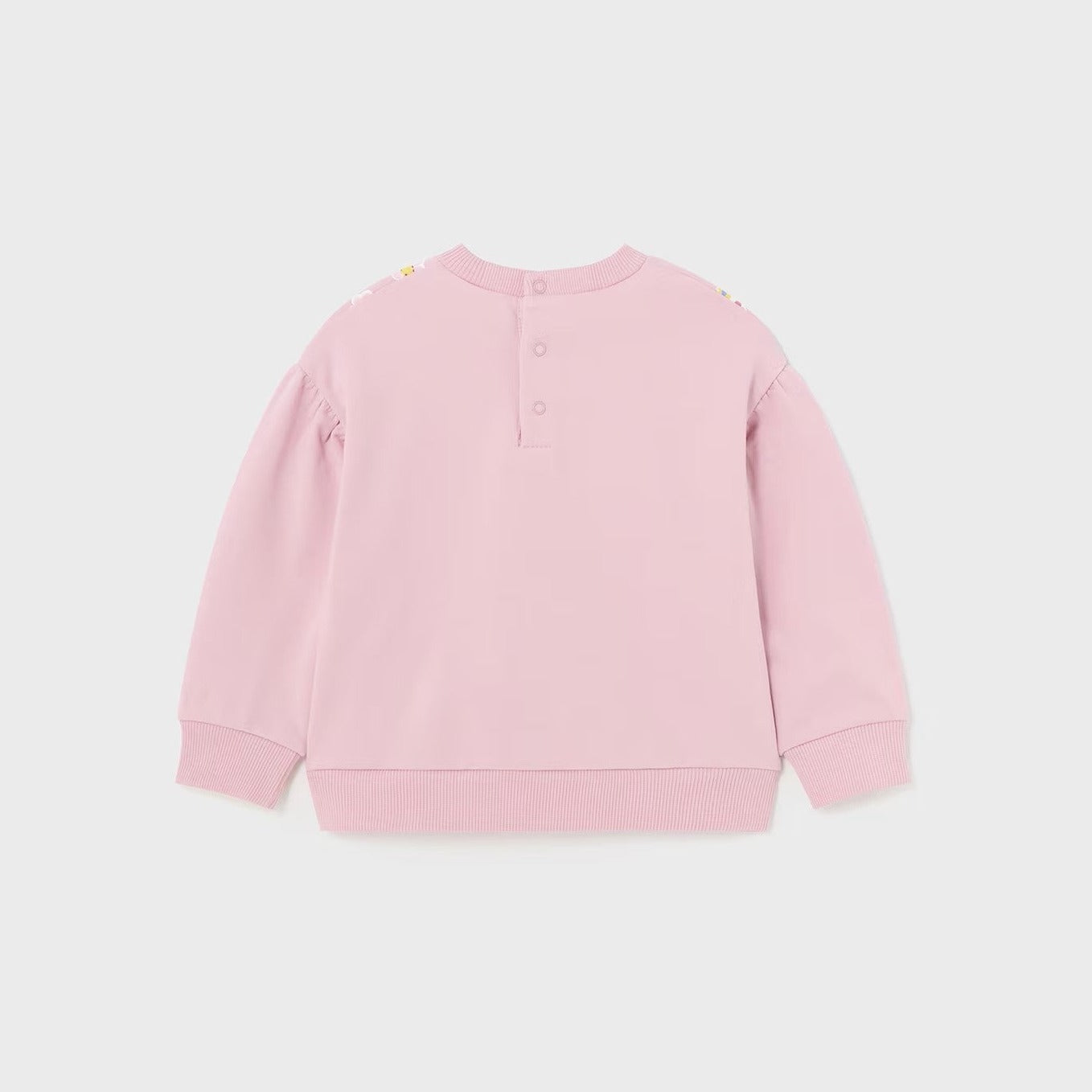 Sudadera rosa flores bebé niña