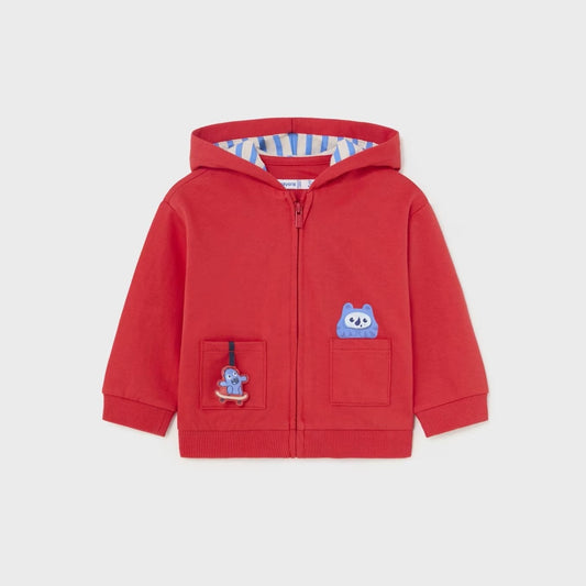 Sudadera rojo sandía interactiva bebé niño