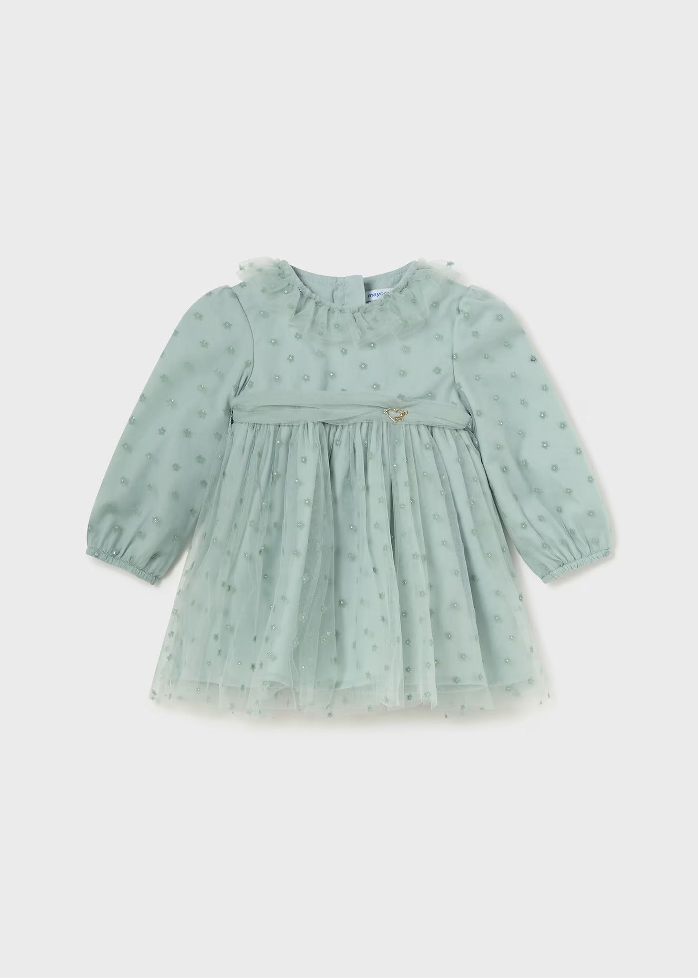 Vestido tul jade para bebé niña