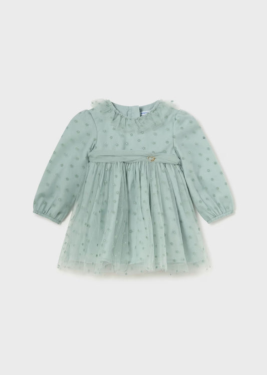 Vestido tul jade para bebé niña