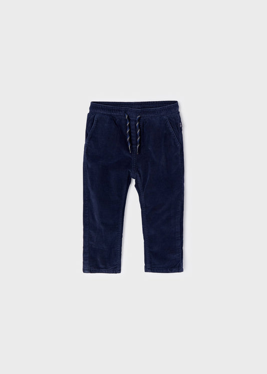 Pantalón azul marino de micropana forrado jogger fit ECOFRIENDS bebé niño