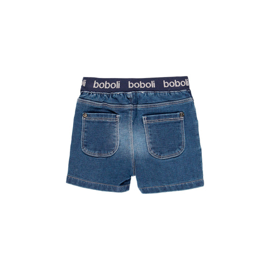 Bermudas denim stretch mini niño