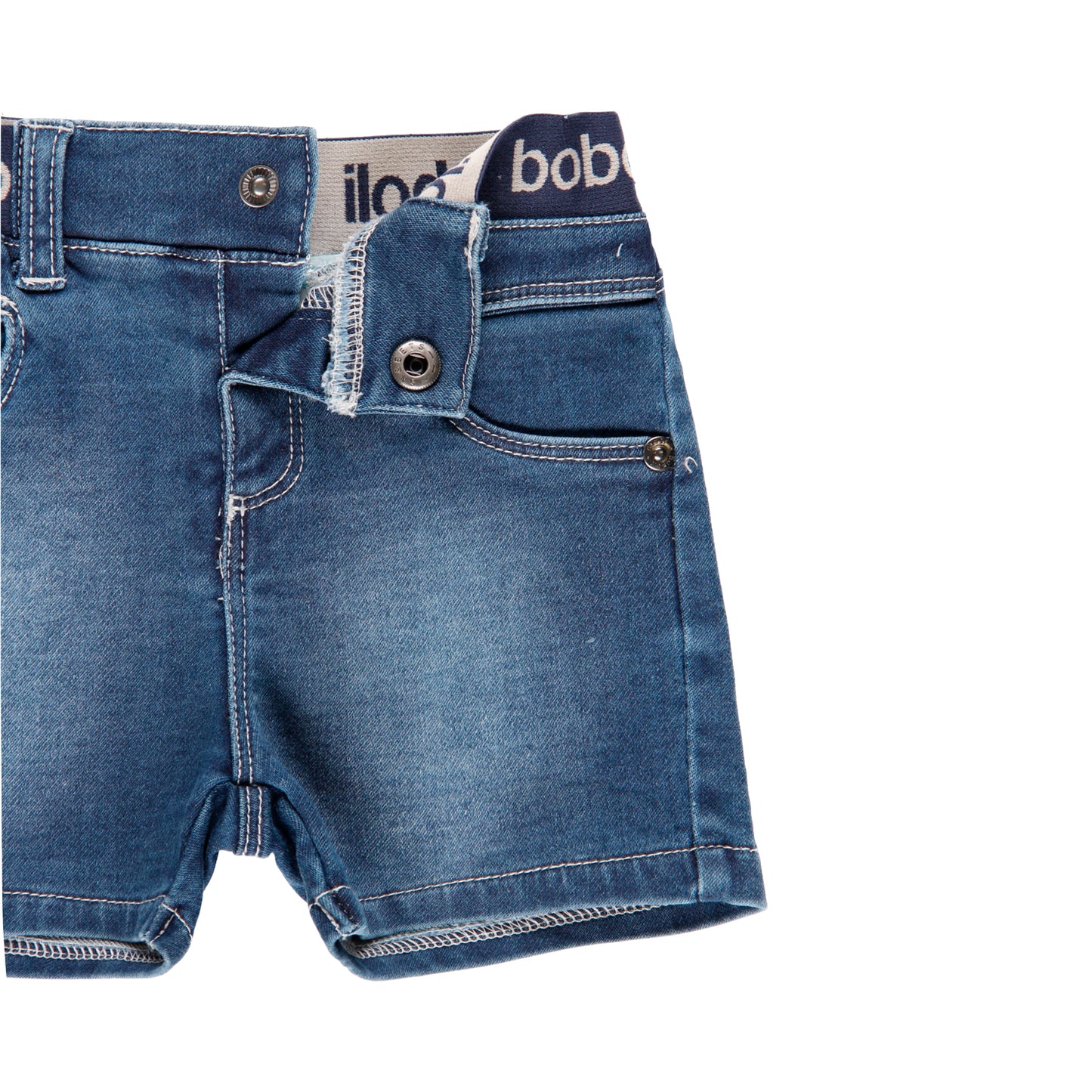 Bermudas denim stretch mini niño