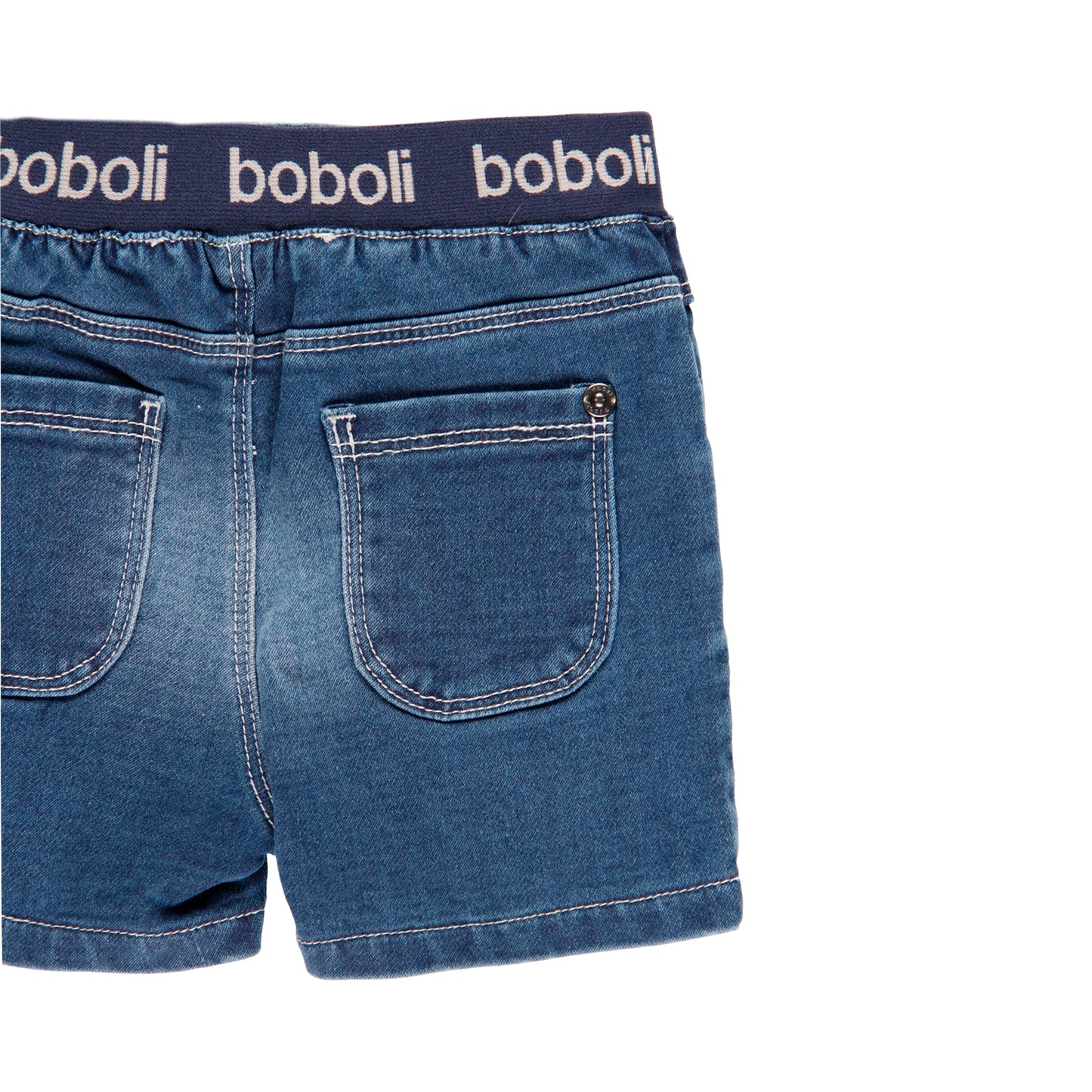 Bermudas denim stretch mini niño