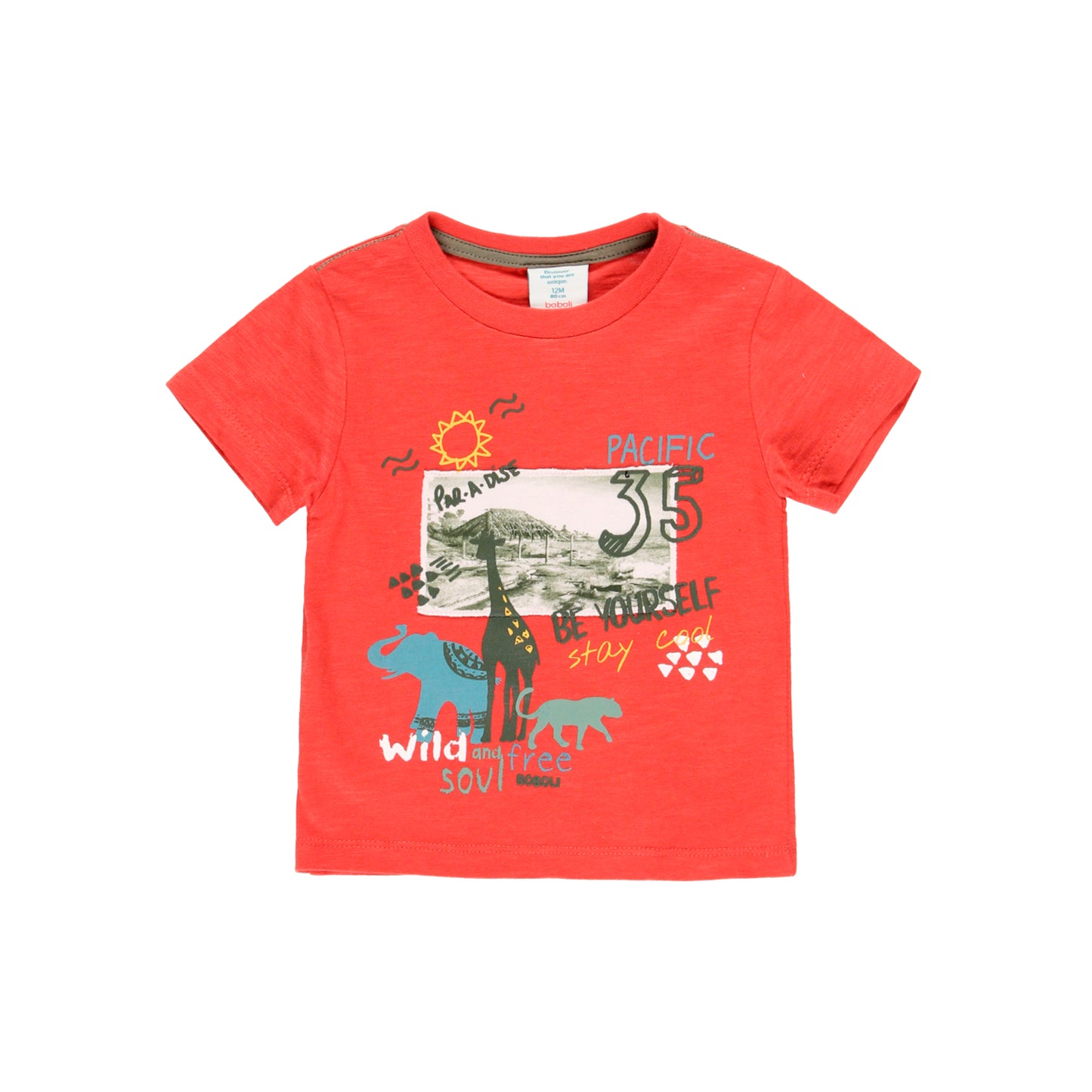 Conjunto safari playera con short mini niño