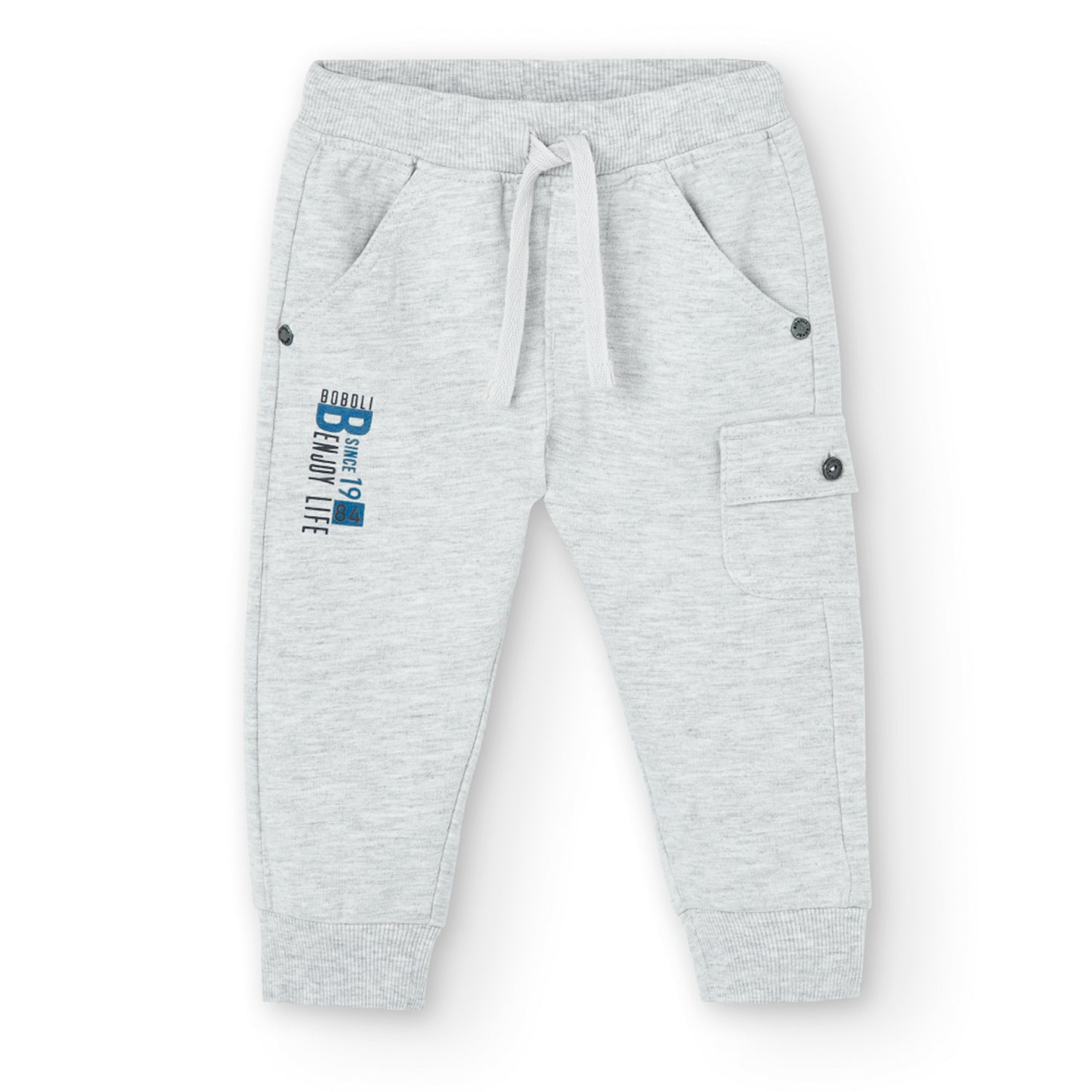 Pants felpa gris mini niño