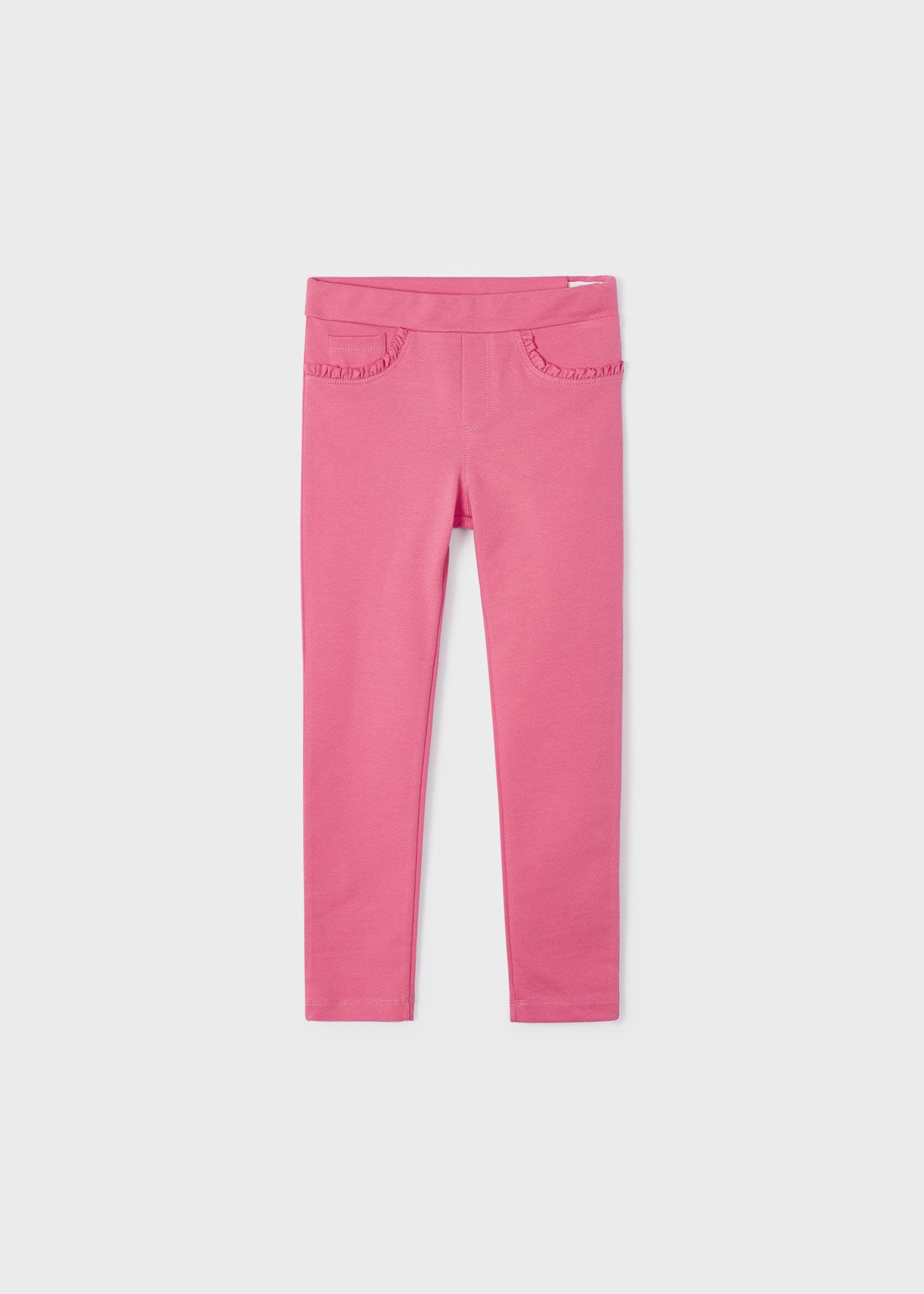 Pantalón largo super skinny rosa para mini niña