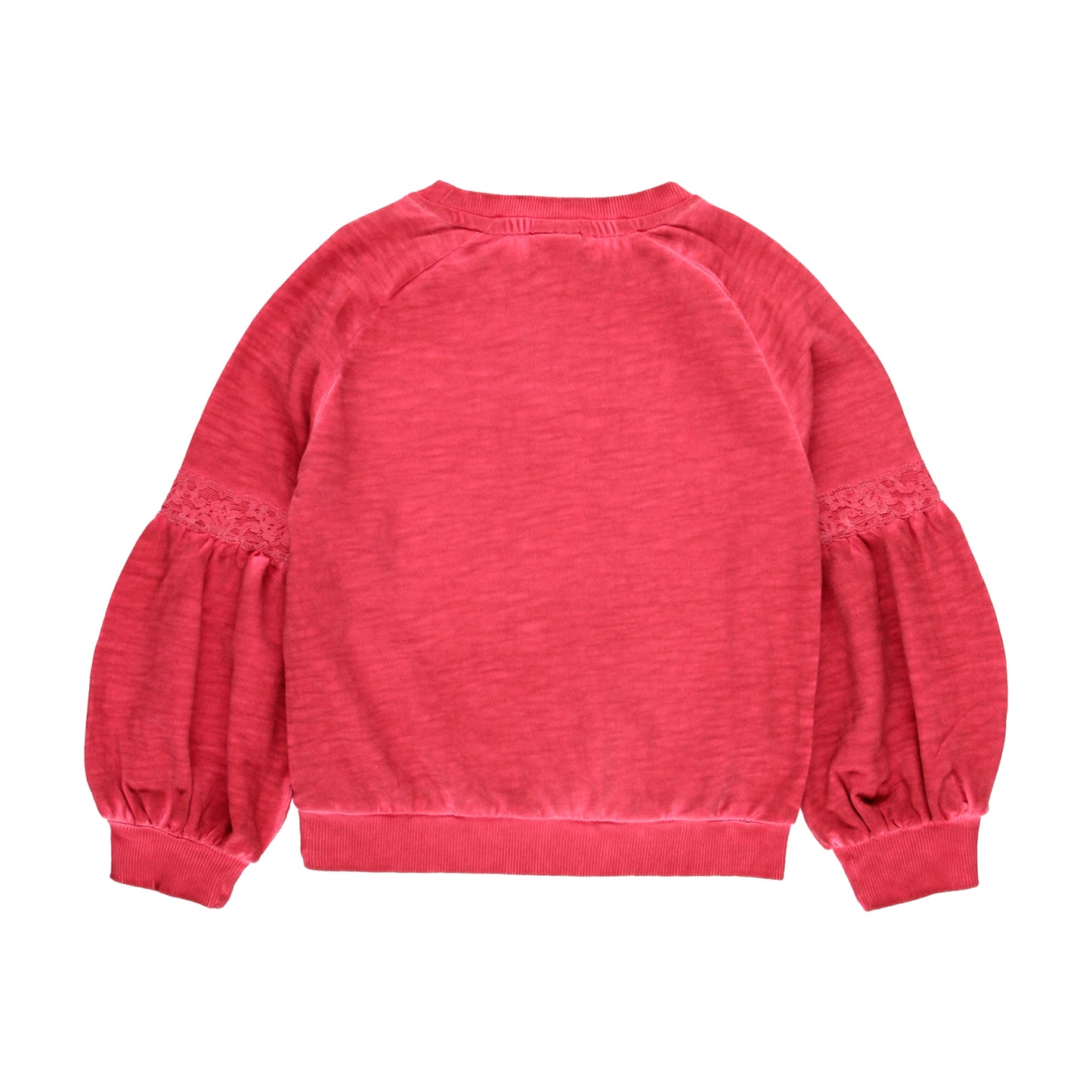 Sudadera felpa frambuesa niña jr