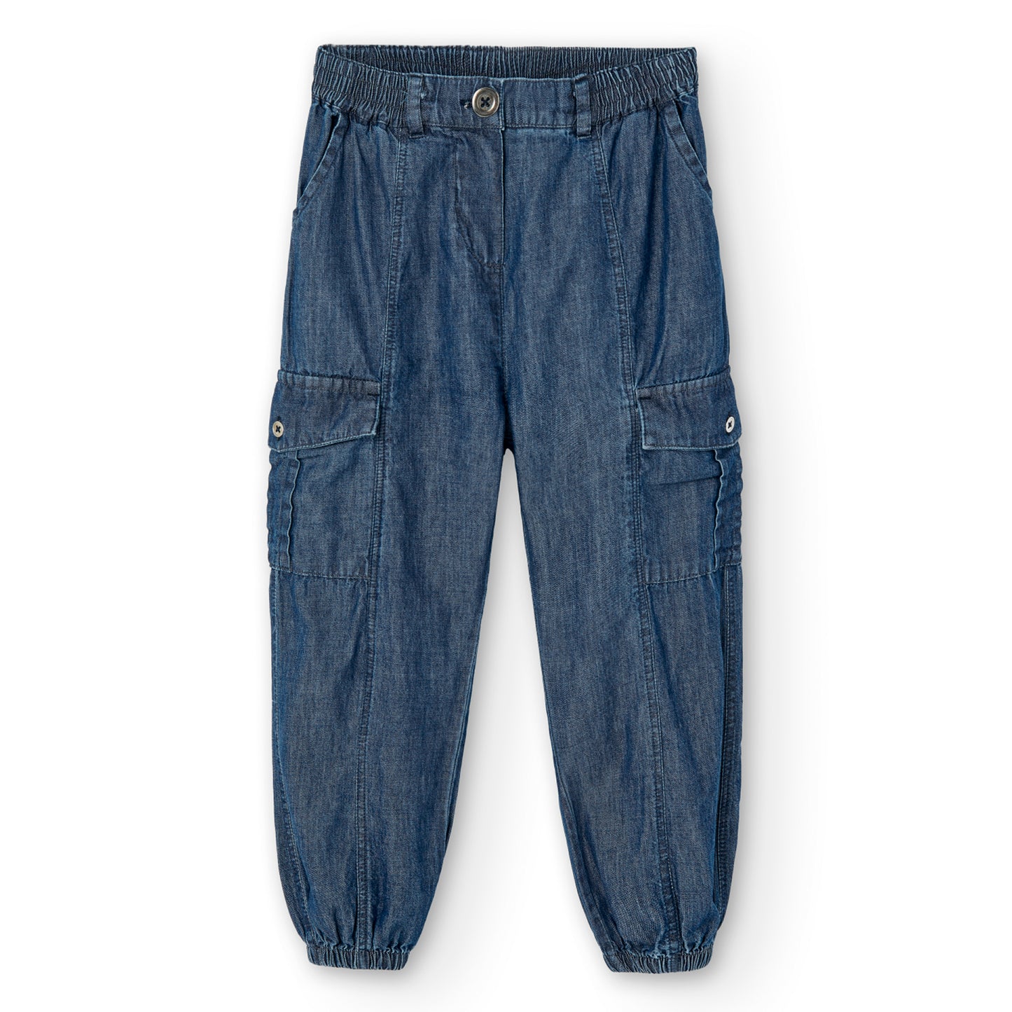 Pantalón denim blue holgado niña jr