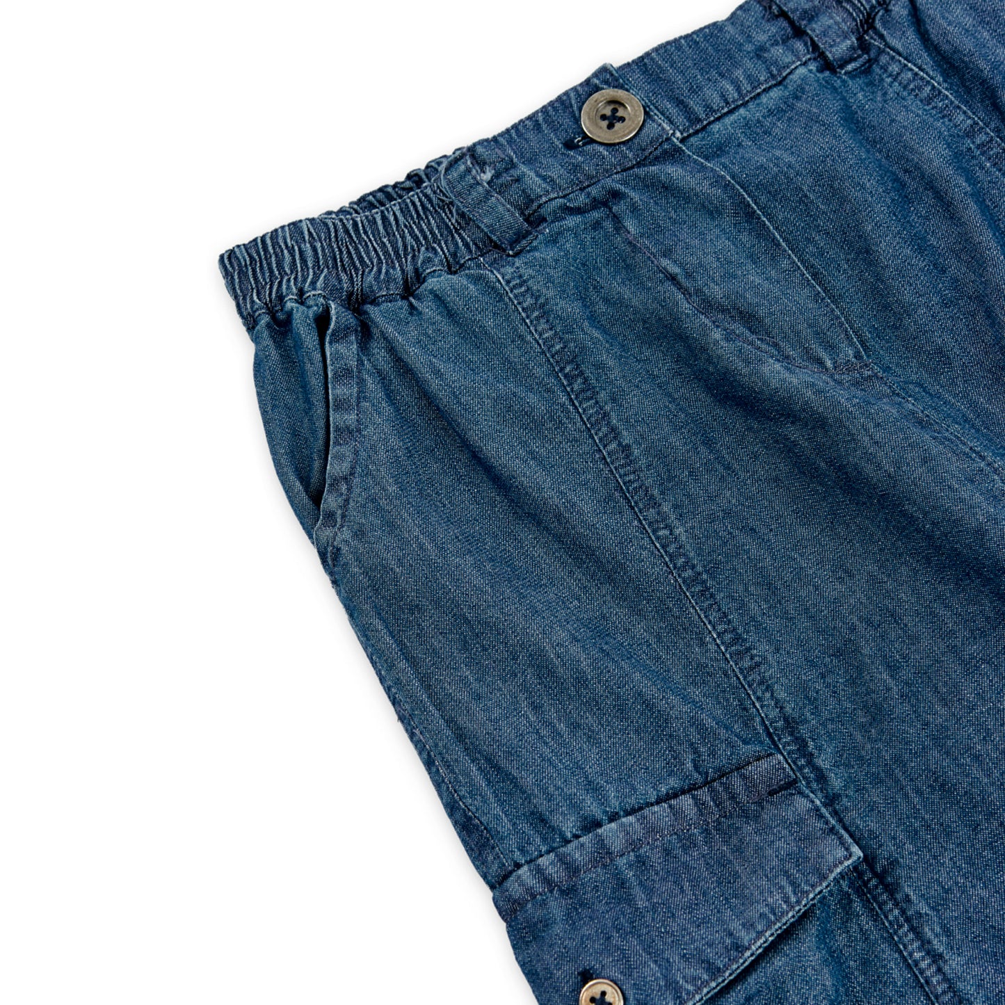 Pantalón denim blue holgado niña jr