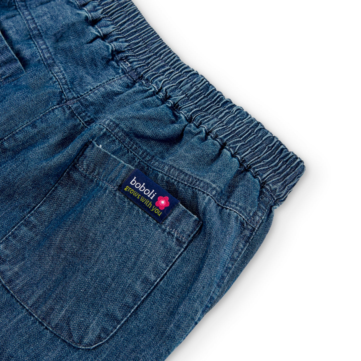 Pantalón denim blue holgado niña jr