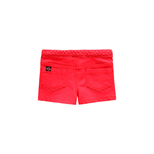 Short rojo sarga stretch niña jr