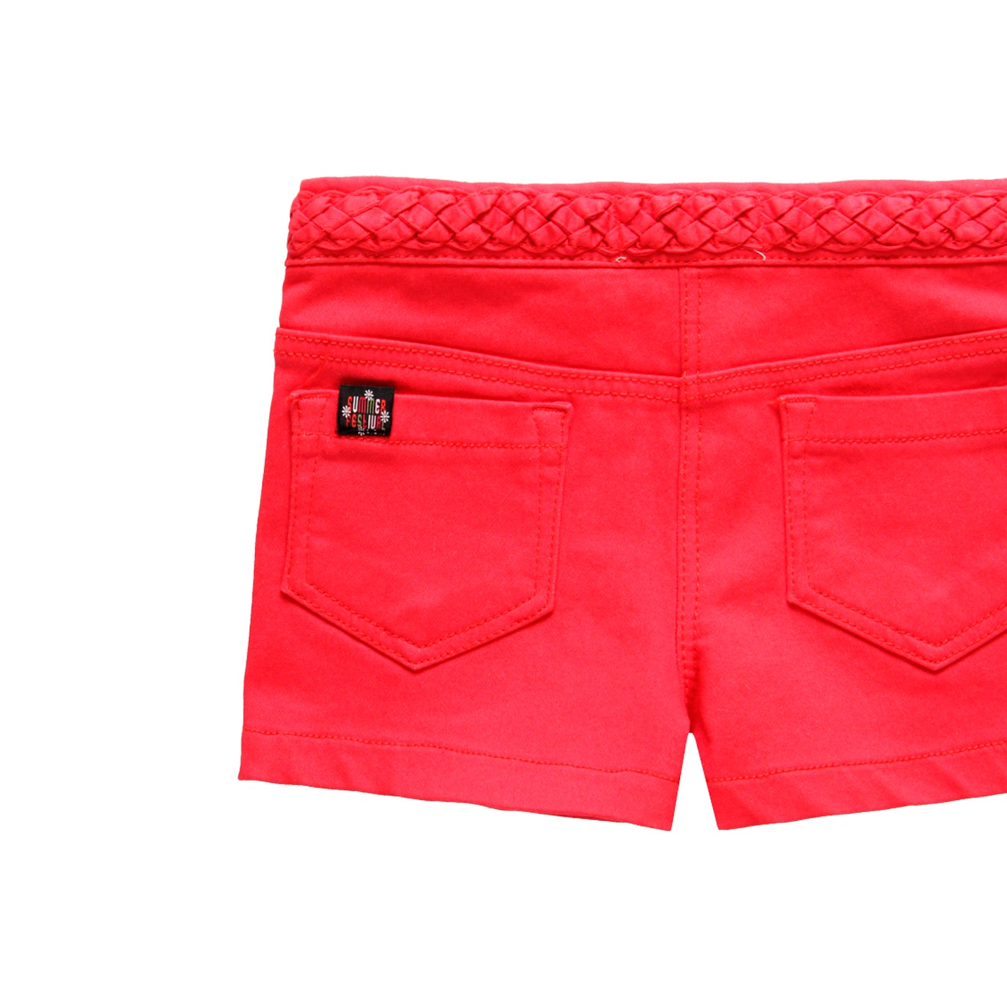 Short rojo sarga stretch niña jr