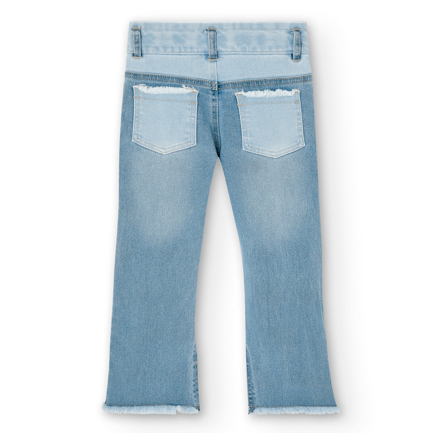 Pantalón denim blue stretch deslavado niña jr