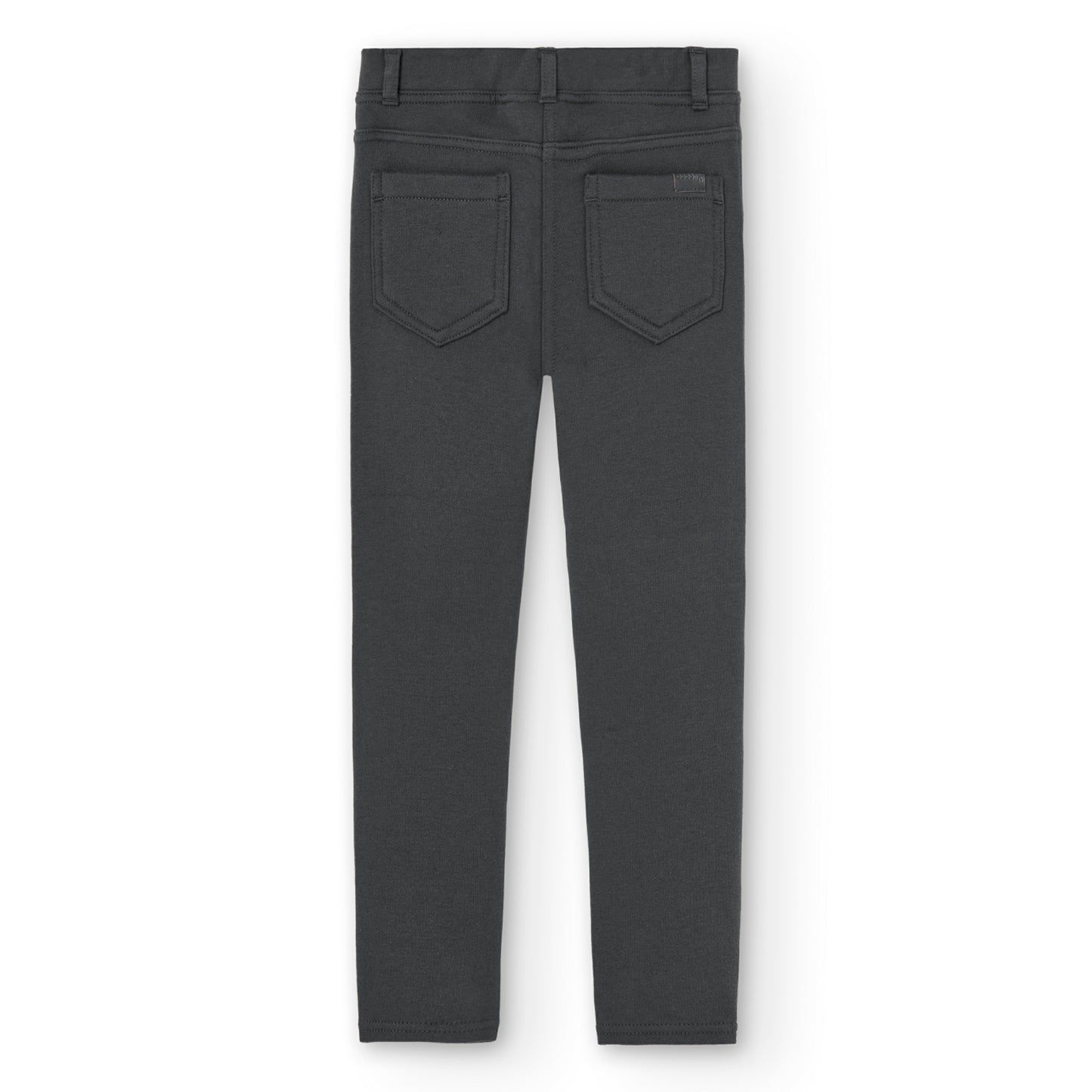 Pantalón gris de felpa stretch niña jr