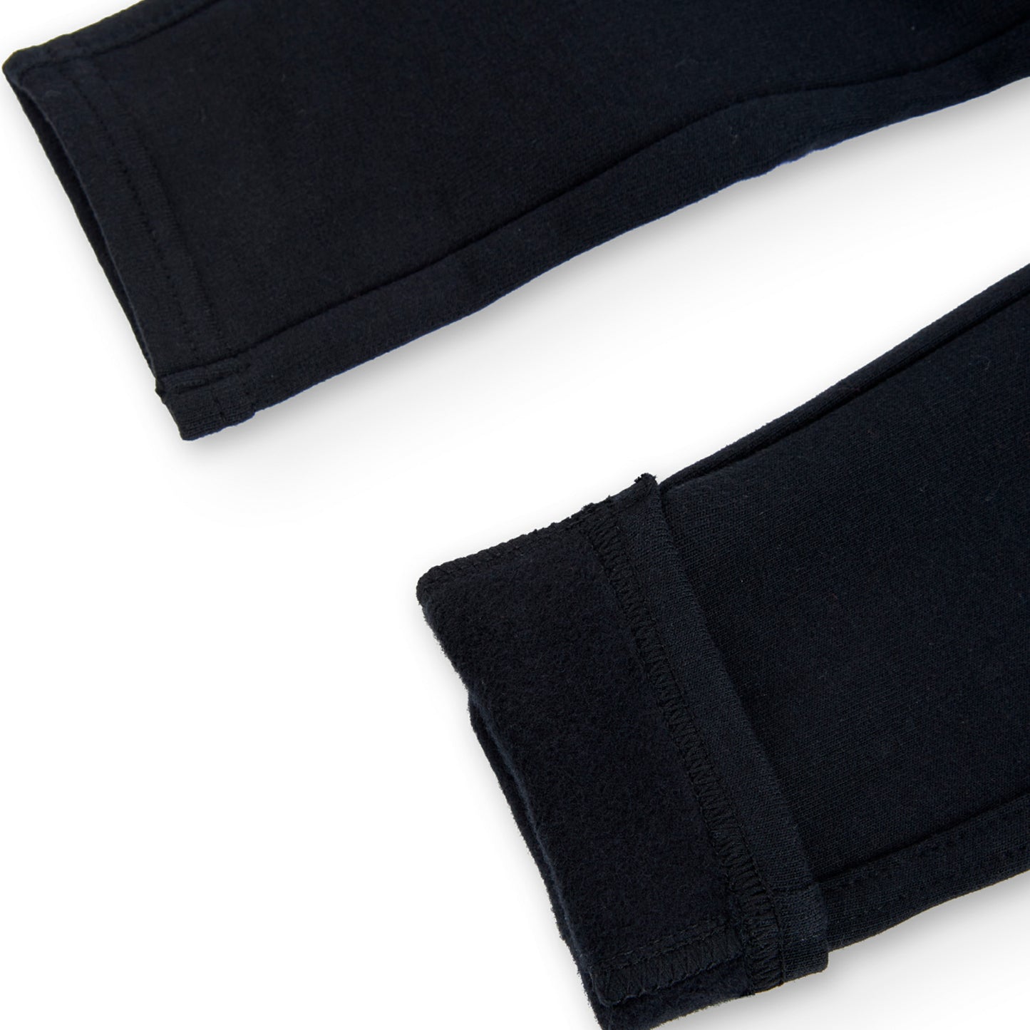 Pantalón negro de felpa stretch niña jr