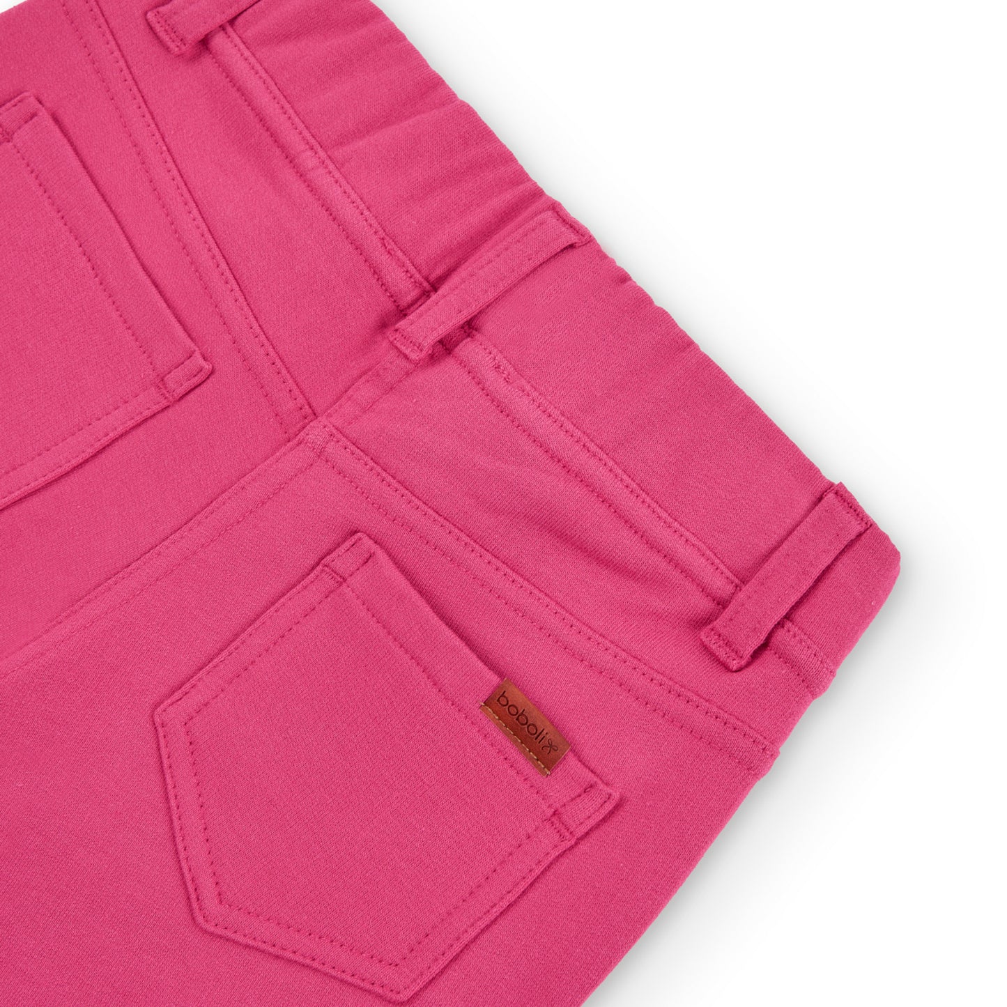 Pantalón rosa felpa stretch niña jr