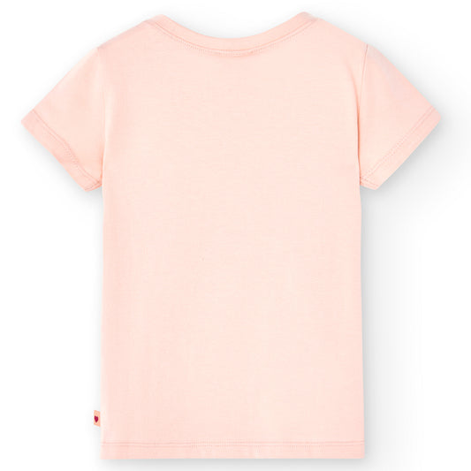 Blusa rosa manga corta planetas niña jr