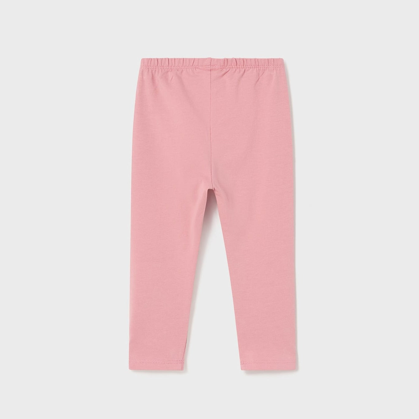 Legging largo rosa de algodón sostenible para bebé niña