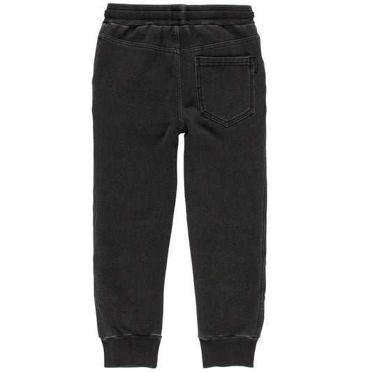 Pantalón felpa stretch negro niño jr