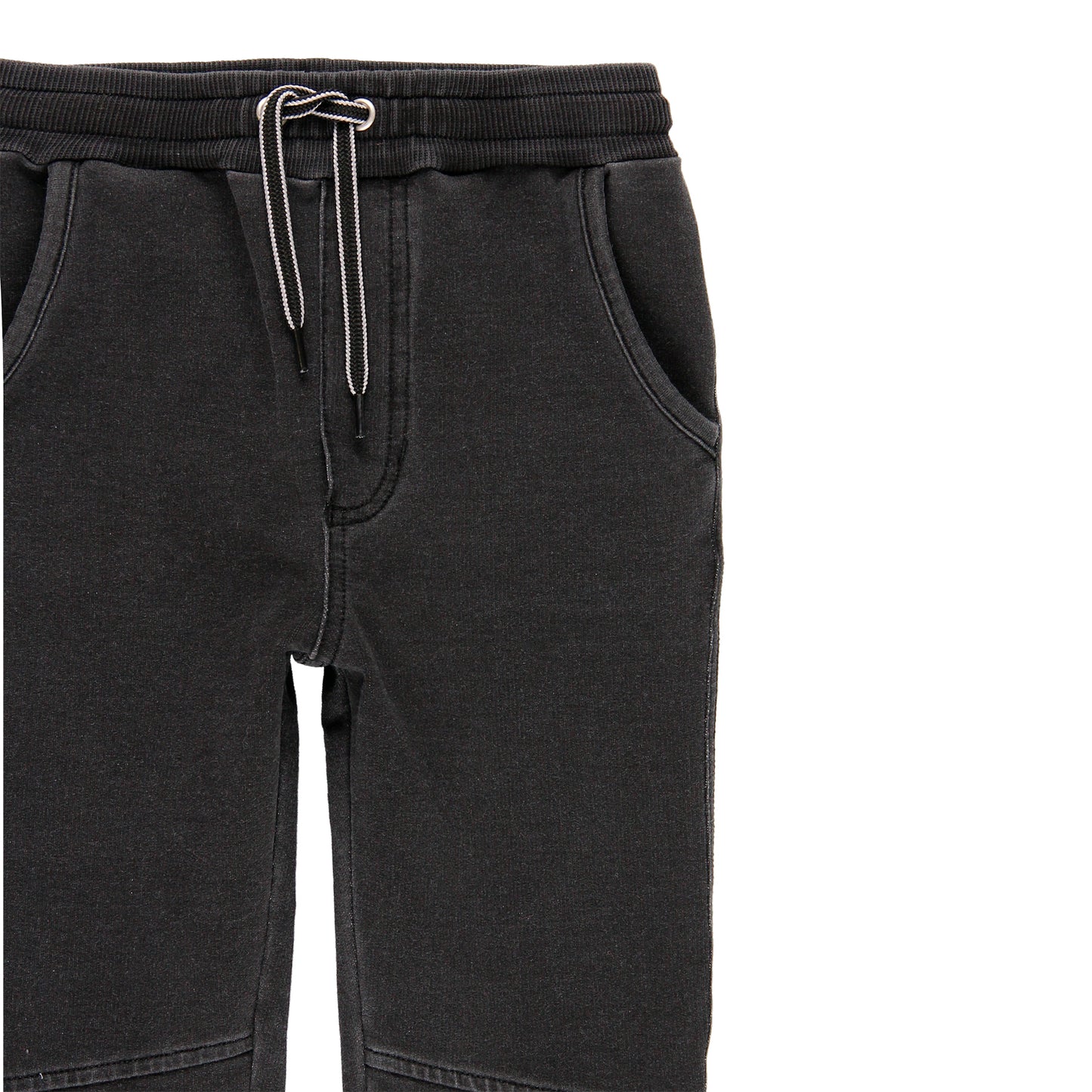 Pantalón felpa stretch negro niño jr