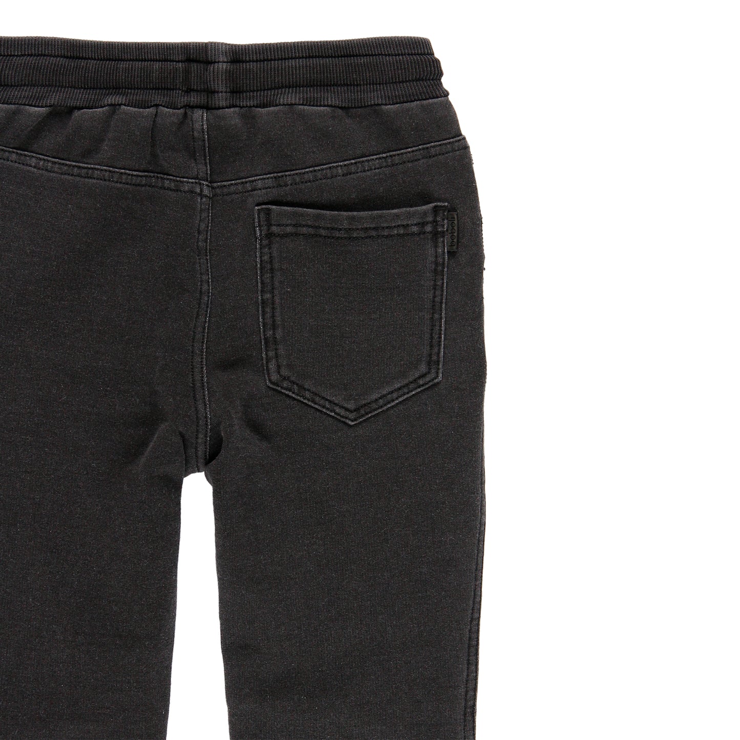 Pantalón felpa stretch negro niño jr