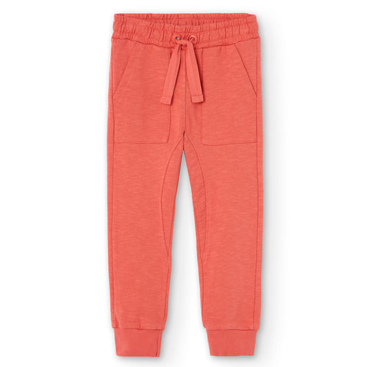 Pants felpa flamé coral niño jr