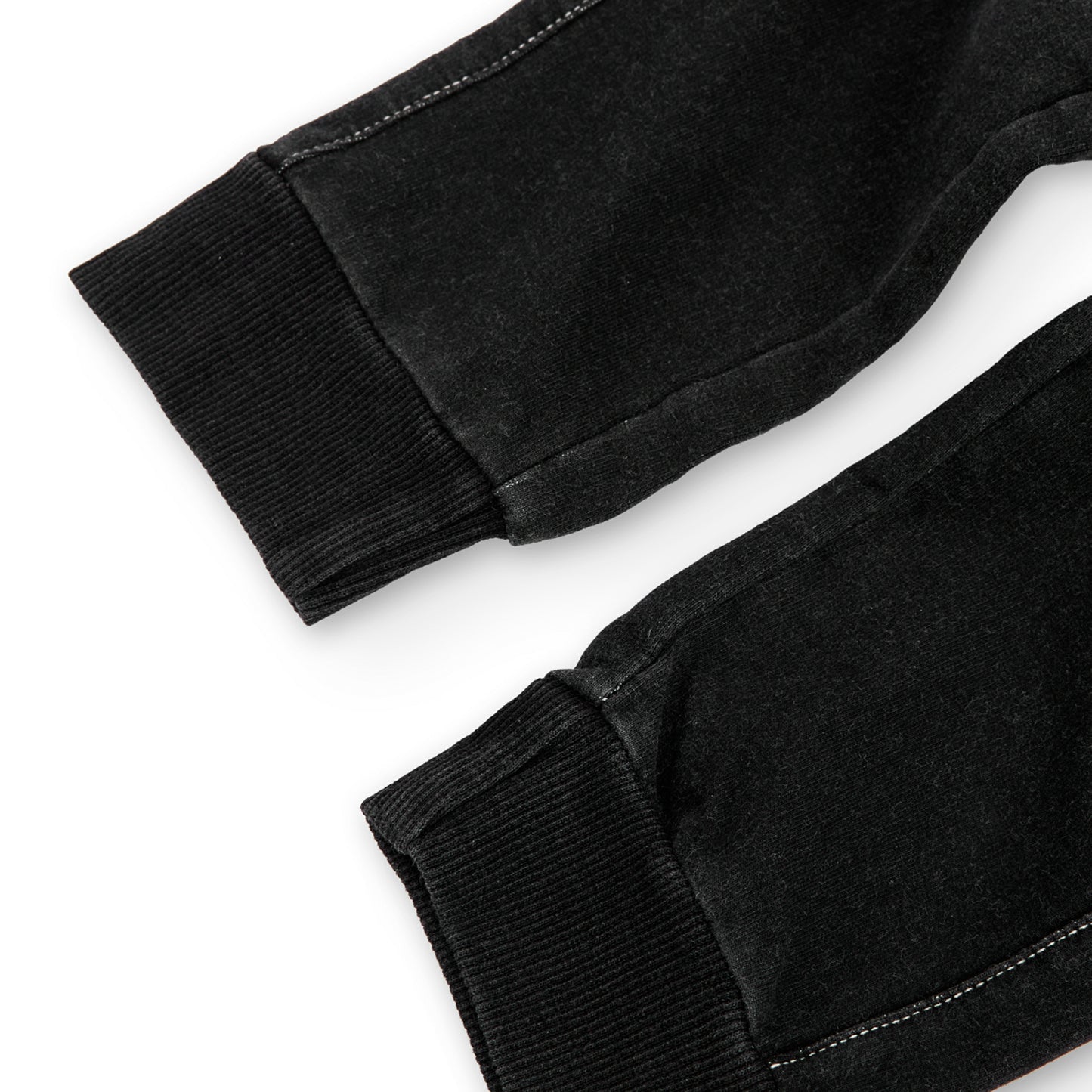 Pantalón felpa denim stretch negro niño jr