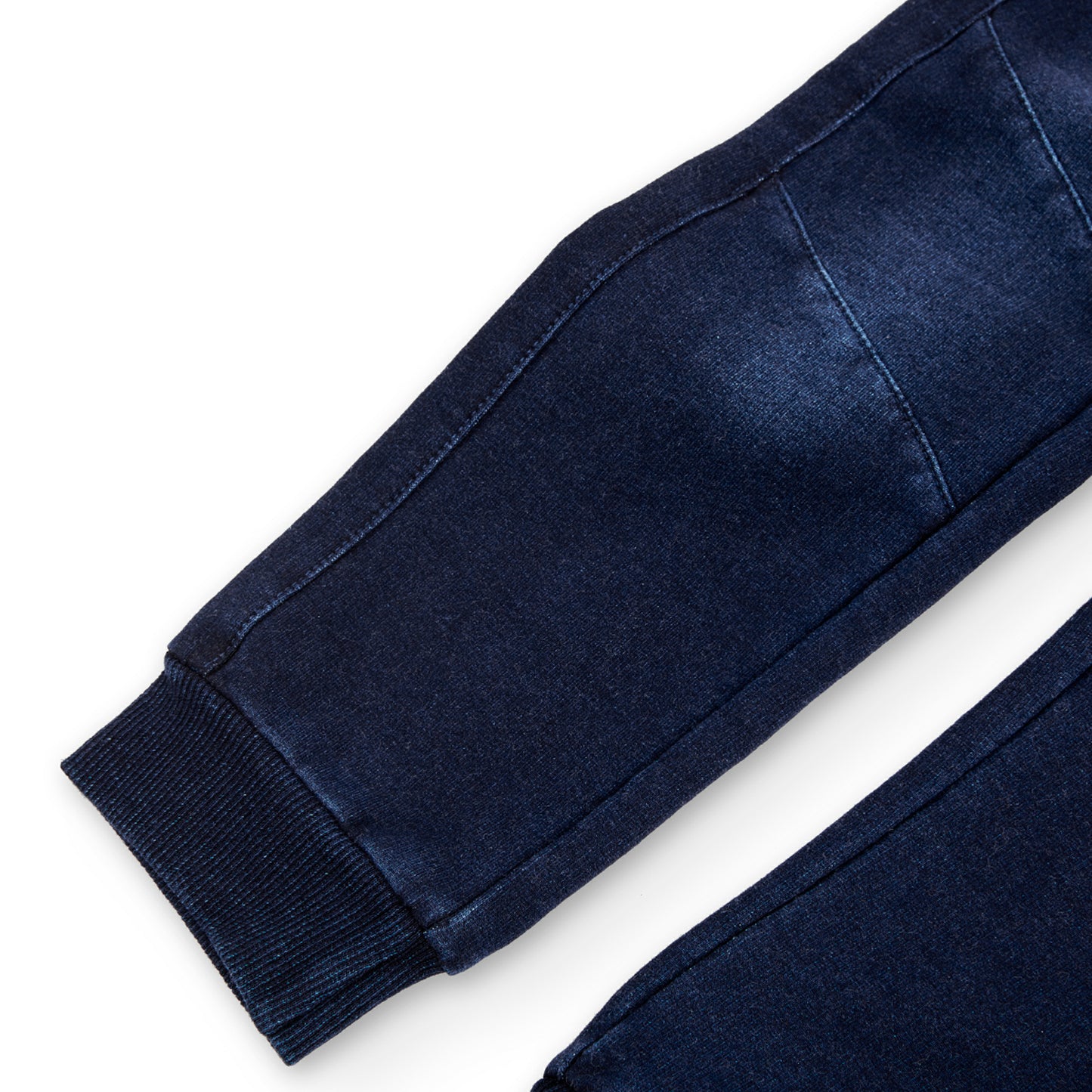 Pantalón felpa denim stretch azul niño jr