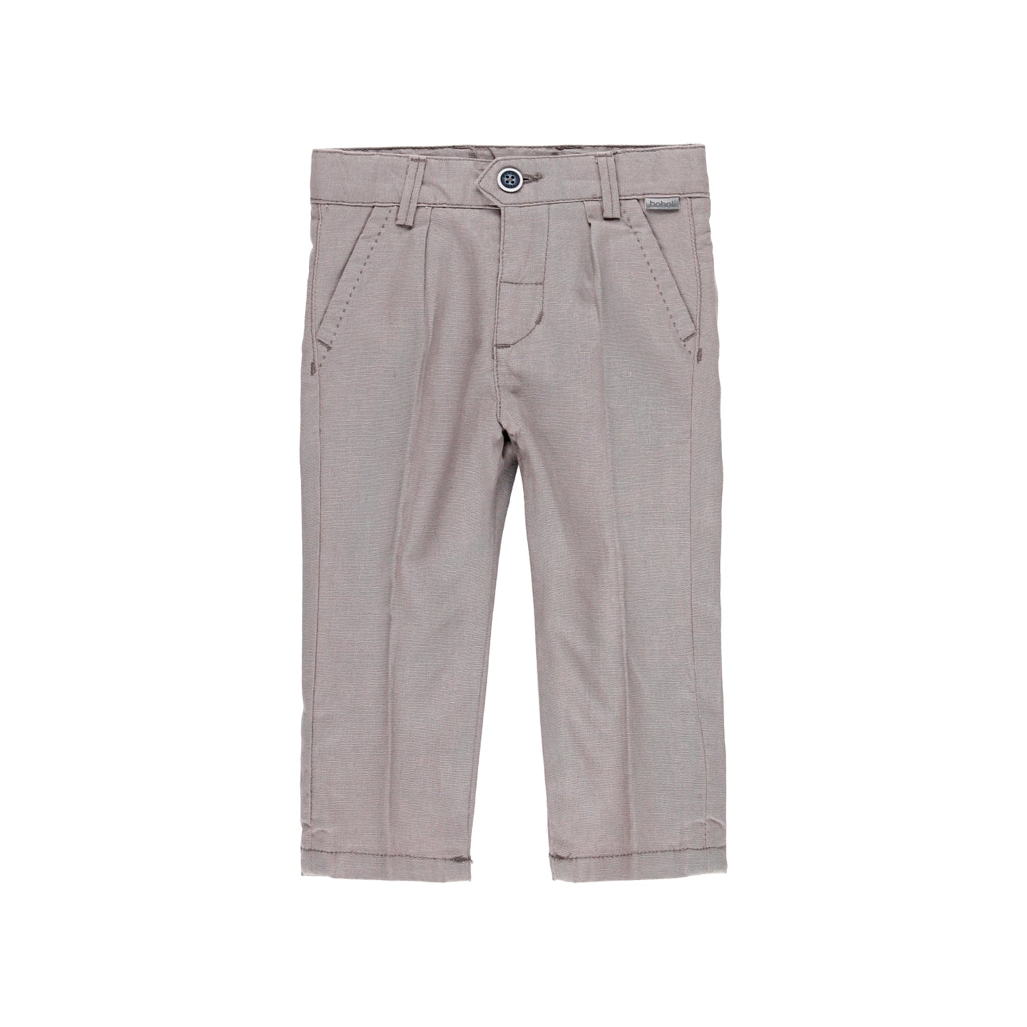 Pantalón lino gris mini niño