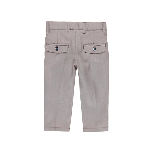 Pantalón lino gris mini niño