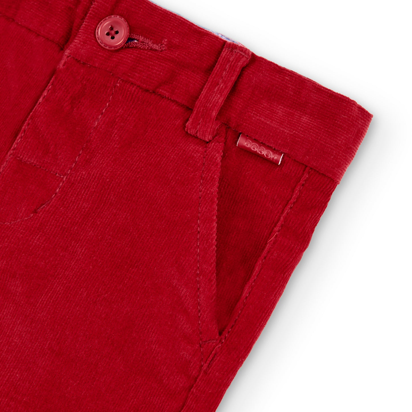 Pantalón vestir micropana rojo mini niño