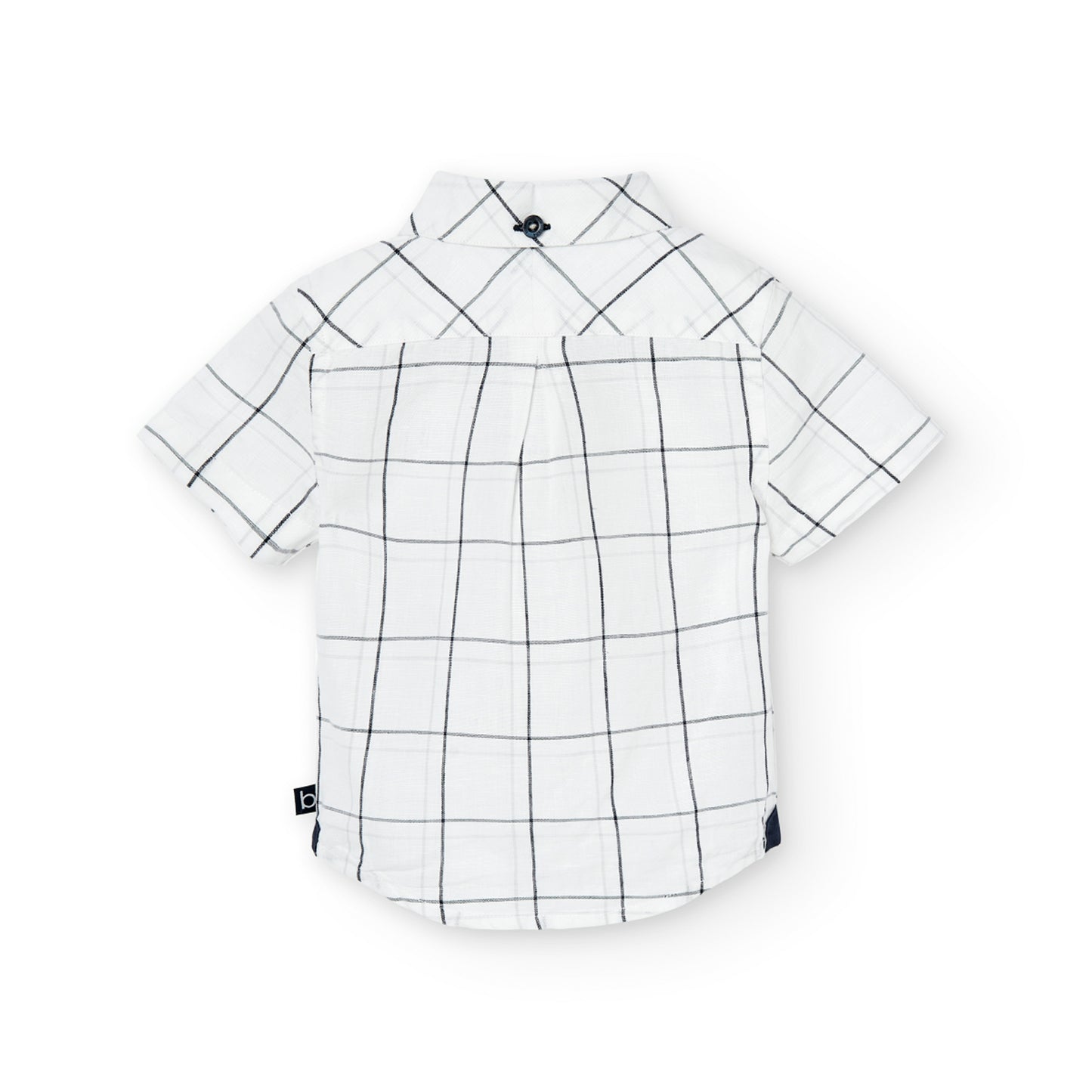 Camisa lino manga corta mini niño