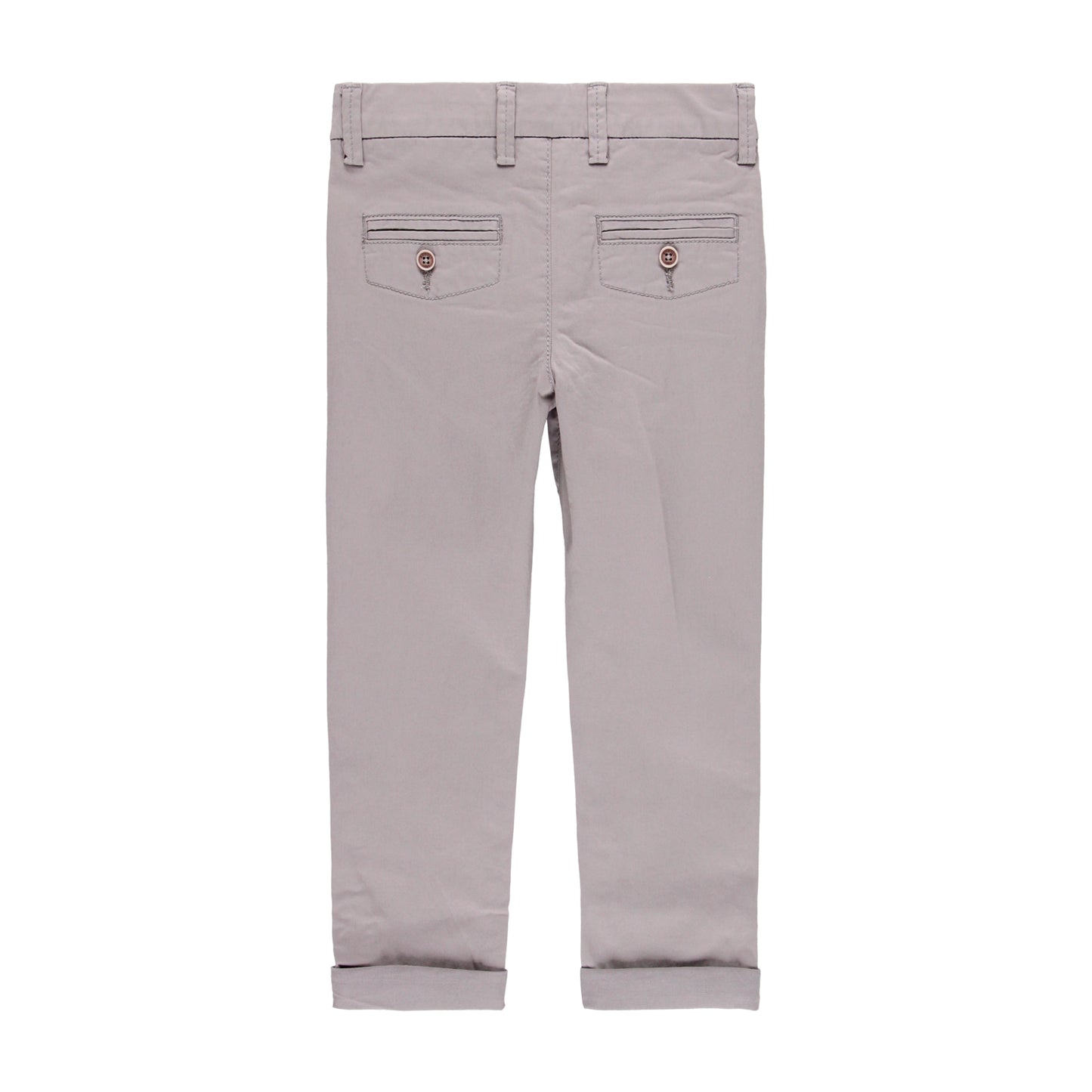 Pantalón satén stretch gris niño jr