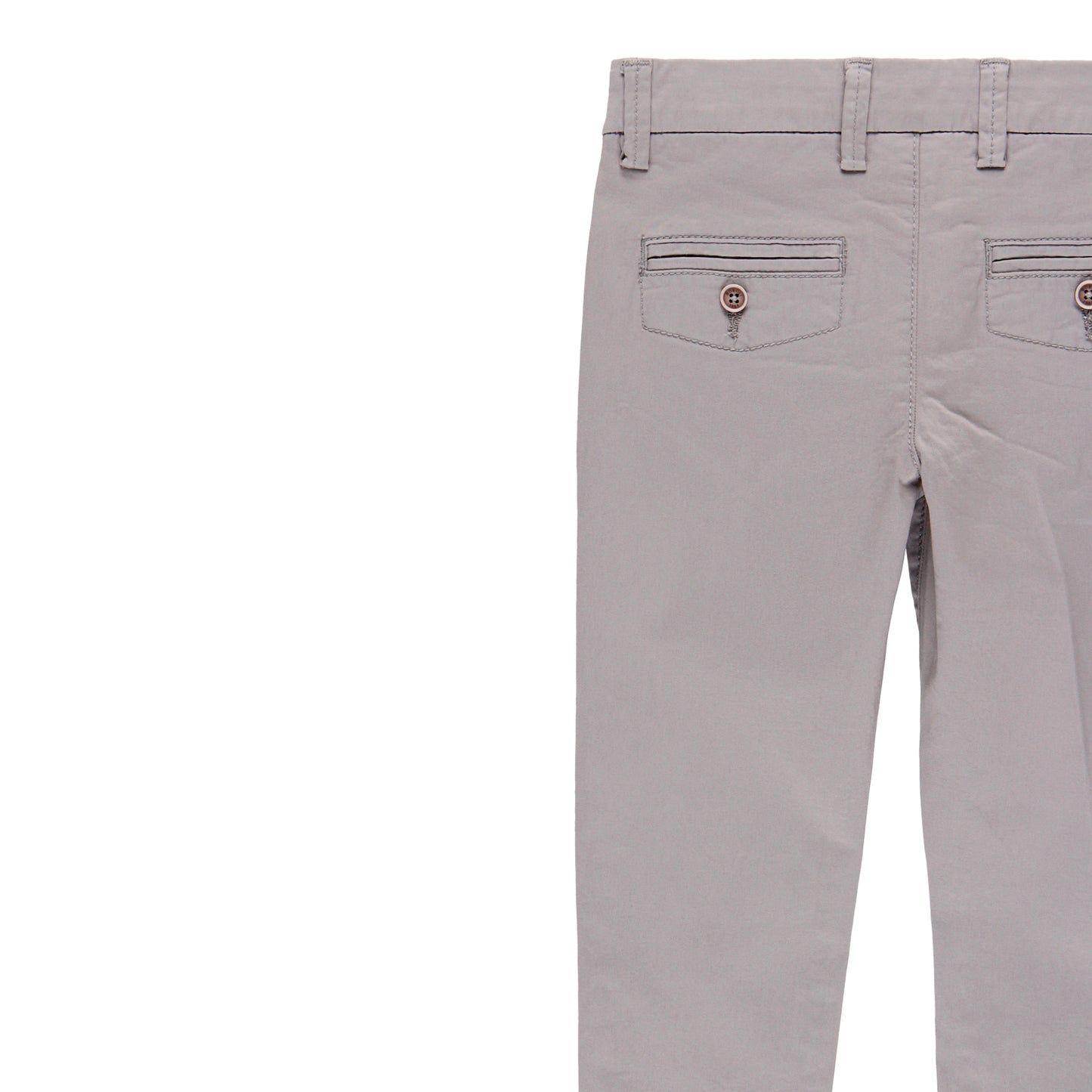 Pantalón satén stretch gris niño jr