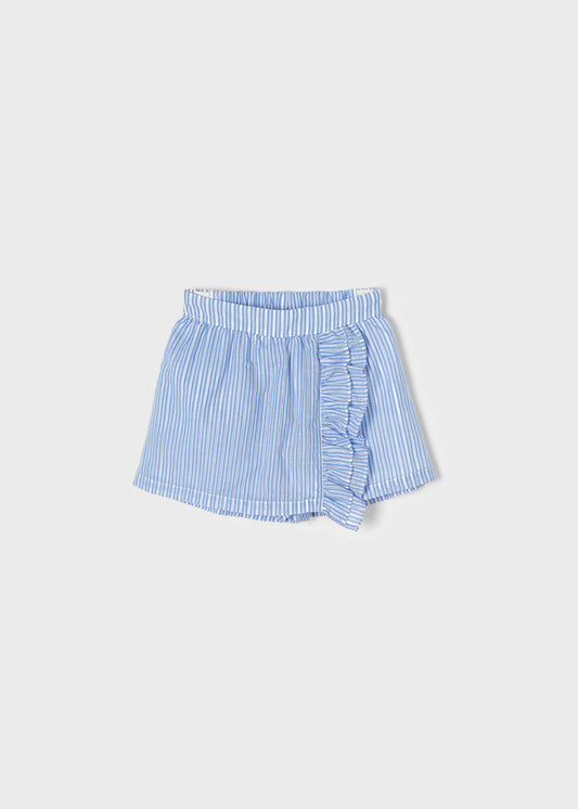 Falda short rayas mini niña