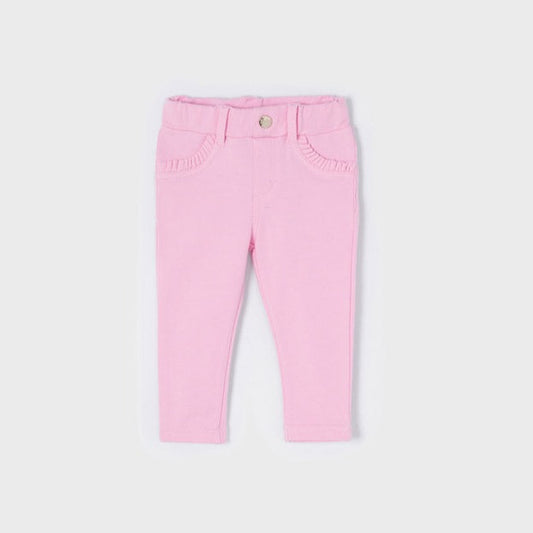 Pantalón básico rosa bebé niña