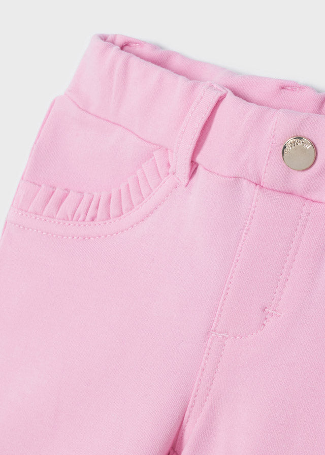 Pantalón básico rosa bebé niña