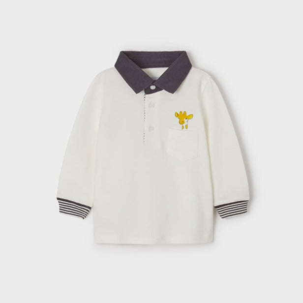 Playera polo manga larga Ecofriends bebé niño